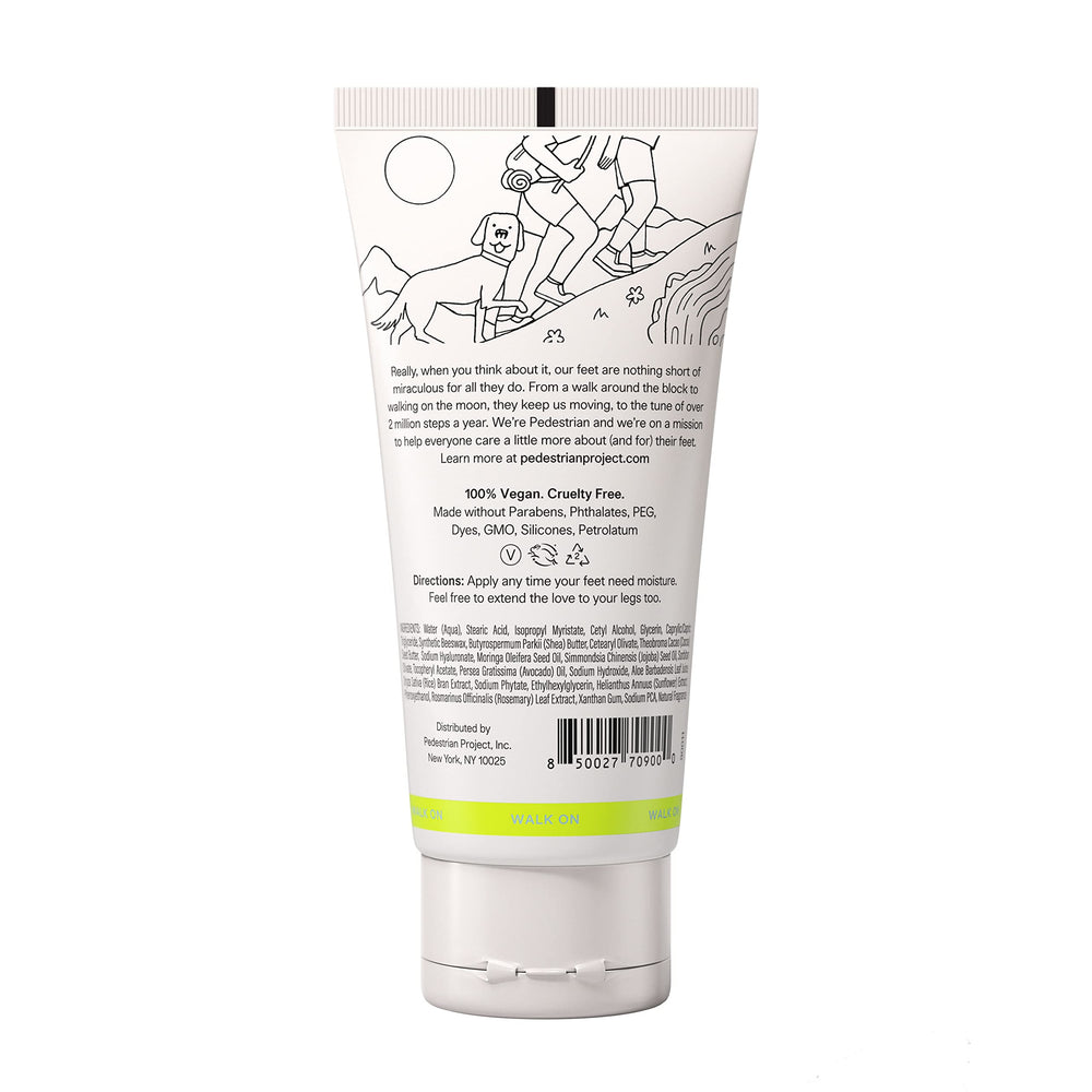 Pedestrian Project cream texture close-up illustrating rich, moisturizing balm