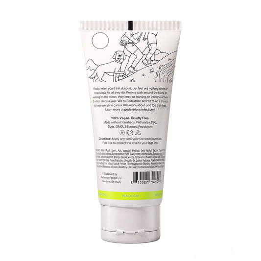 Pedestrian Project cream texture close-up illustrating rich, moisturizing balm