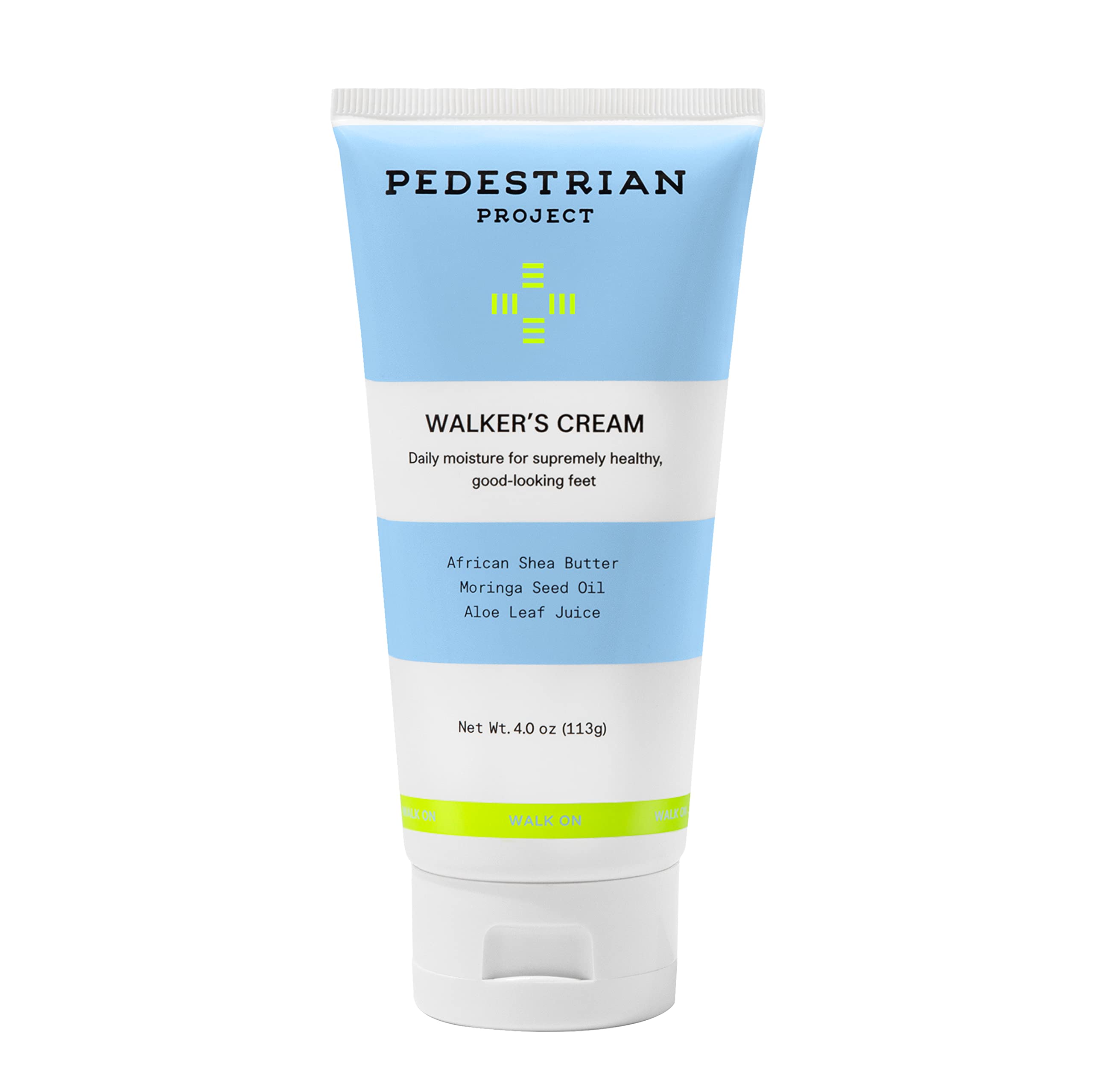 Pedestrian Project jar front view showing clear label and brand benefit