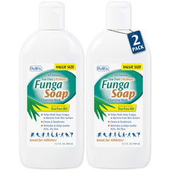 Pedifix FungaSoap front packaging showing bottle and clear product benefit