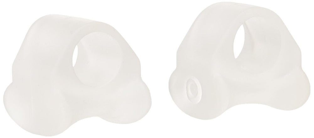 Pedifix visco-gel toe spacer front packaging showing medium size and secure loop benefit