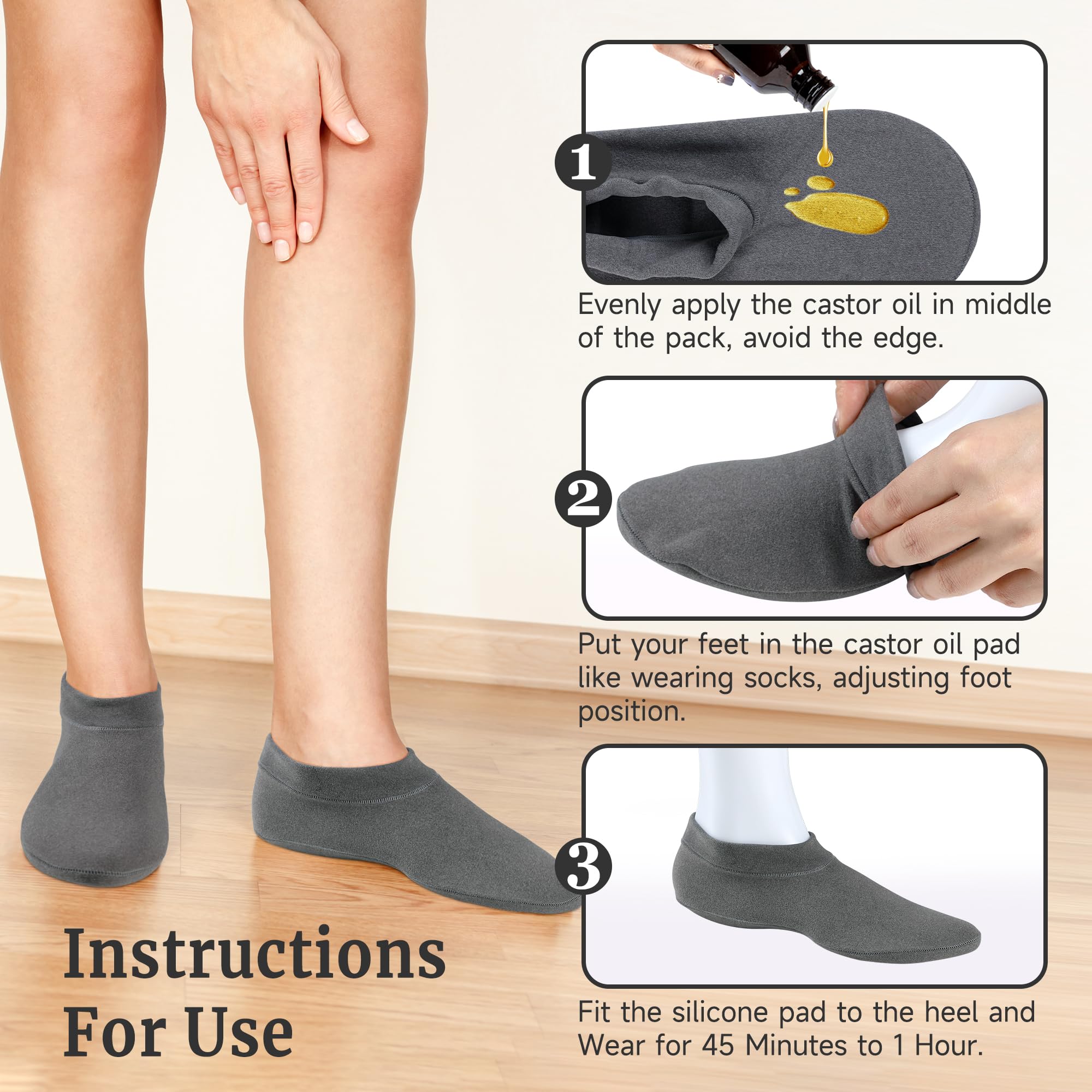 Pedobi side profile showing contoured shape for full foot coverage