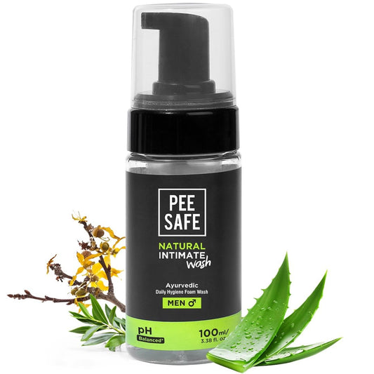 Pee Safe front bottle shot showing label and benefits