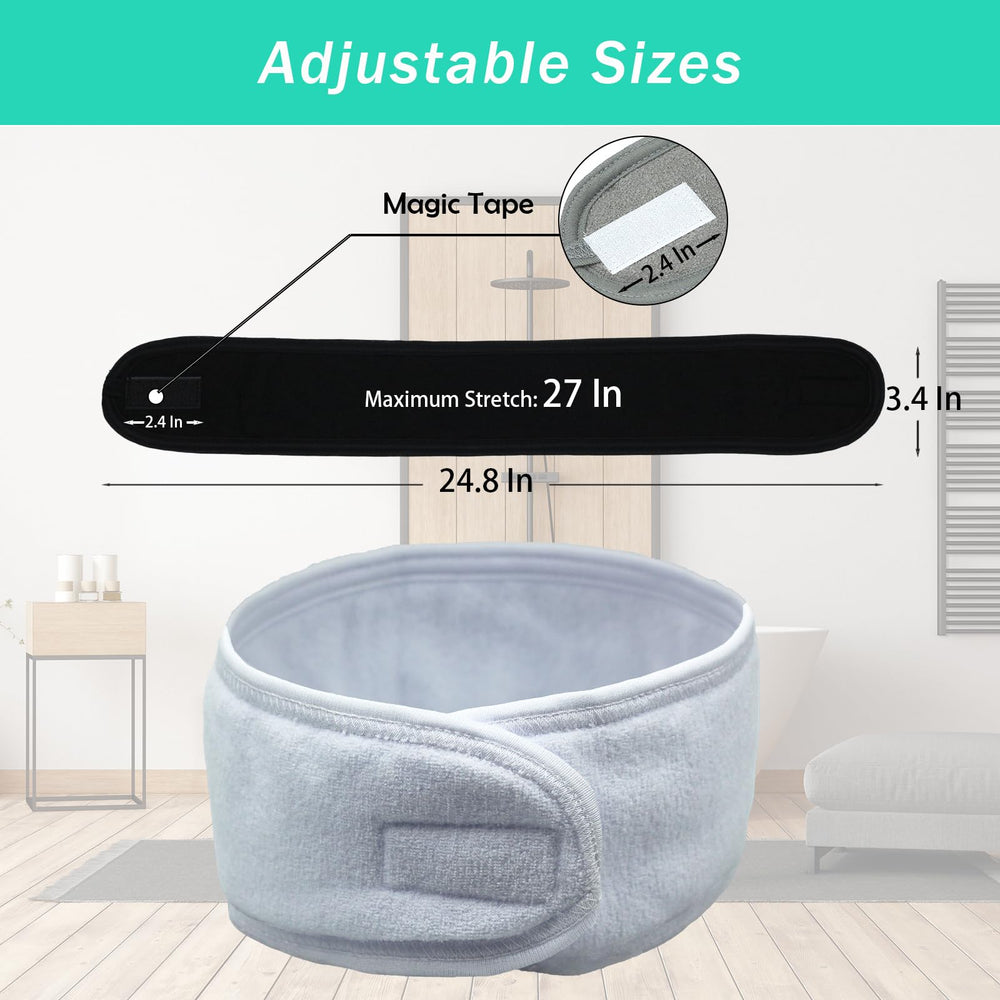 Pejnl headband next to ruler showing length and adjustable fit clarity