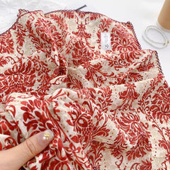 Pemilosci bandana in travel setting folded in a tote illustrating portable convenience