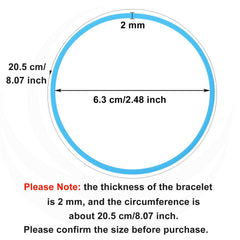PENTA ANGEL color array flatlay of six neon silicone bands for easy selection