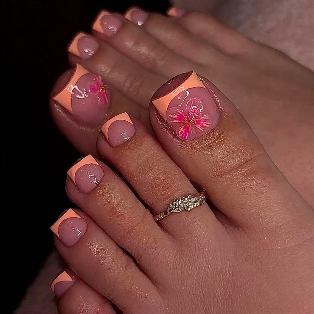 PEPFTG front packaging displaying full French tip toe nails kit for easy purchase