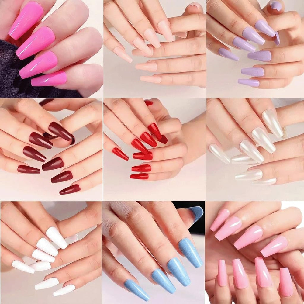 PEPFTG press ons applied on hands demonstrating salon look and fast transformation
