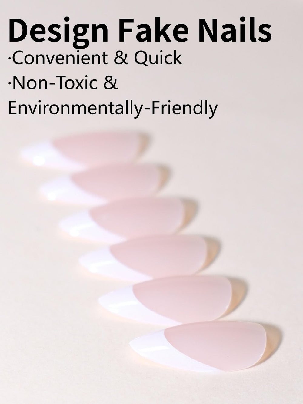 PEPFTG press on nails worn on hand showing almond shape and realistic scale