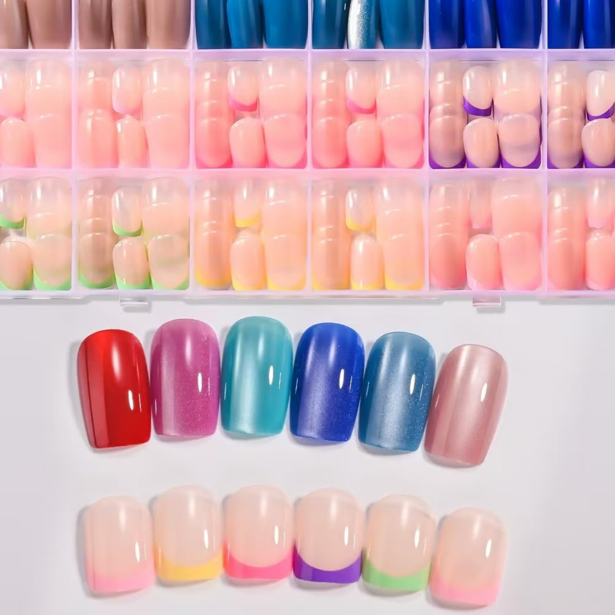 PEPFTG size comparison showing multiple nail widths for accurate fitting and comfort