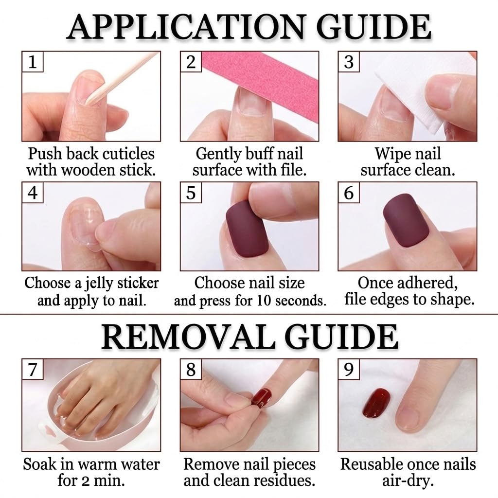 PEPFTG trimmed nails example showing custom length and neat edges