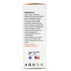 PeptideLabz licorice root and ginseng ingredients highlighting soothing benefits