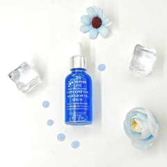 PeptideLabz serum on bathroom shelf illustrating routine-friendly use