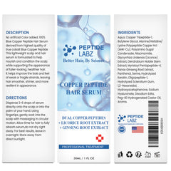PeptideLabz packaging with ingredients label to show dual peptide and licorice root benefits