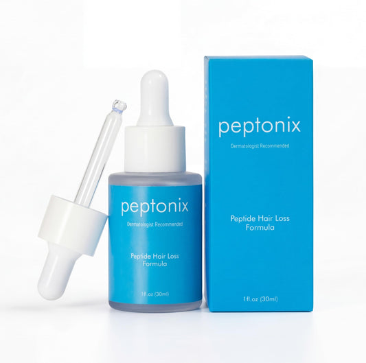Peptonix front bottle displaying product branding and clean design benefit: clear identification