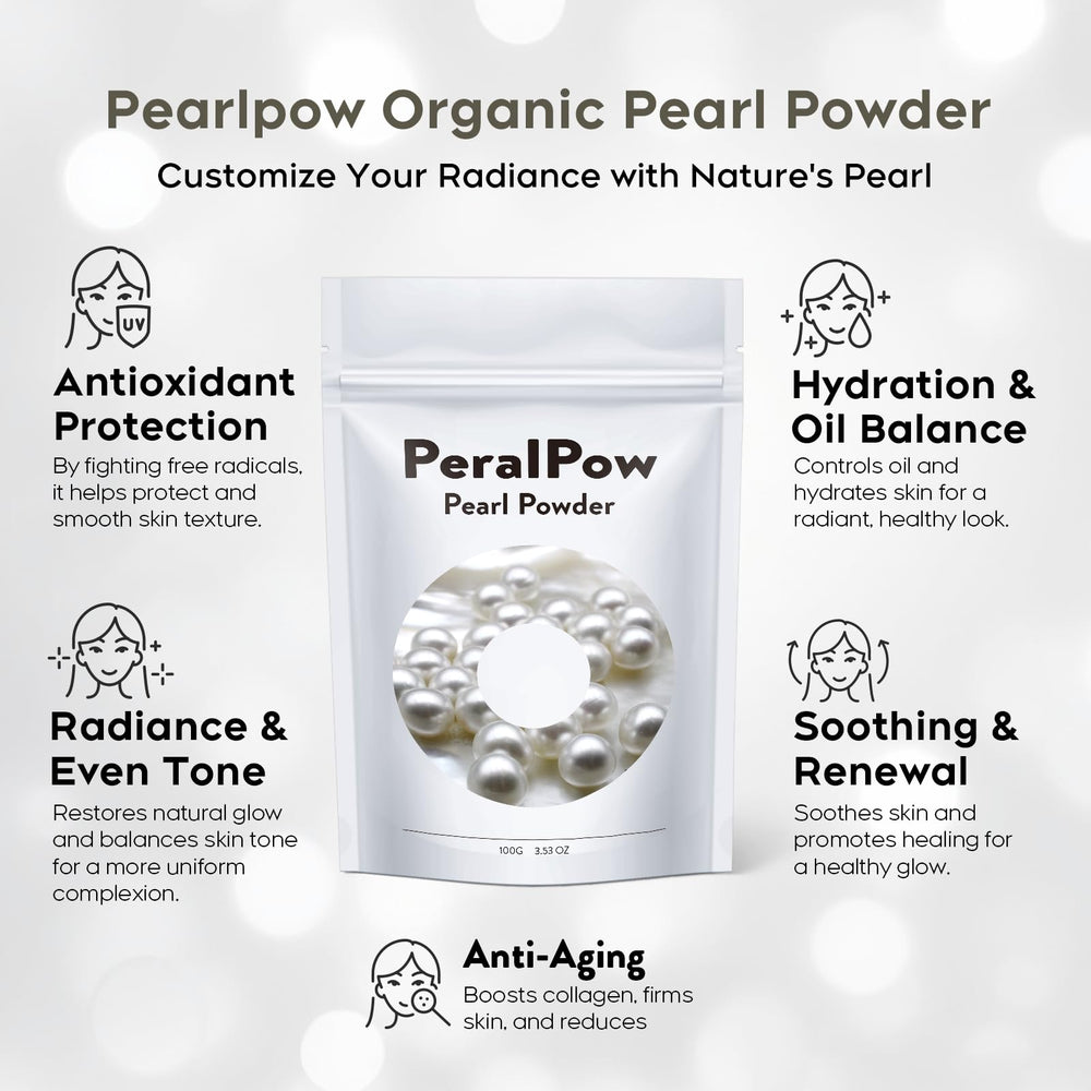 Peralpow close-up of fine powder texture highlighting smooth blendability benefit