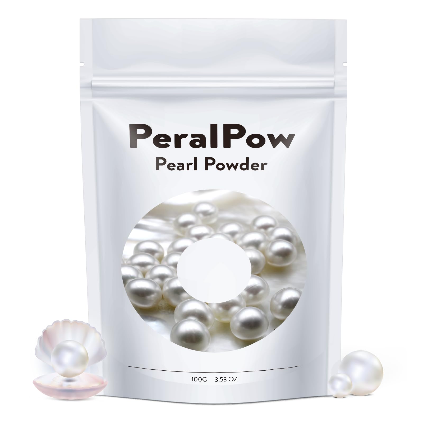 Peralpow front packaging showing jar and label, reassuring purity and organic origin
