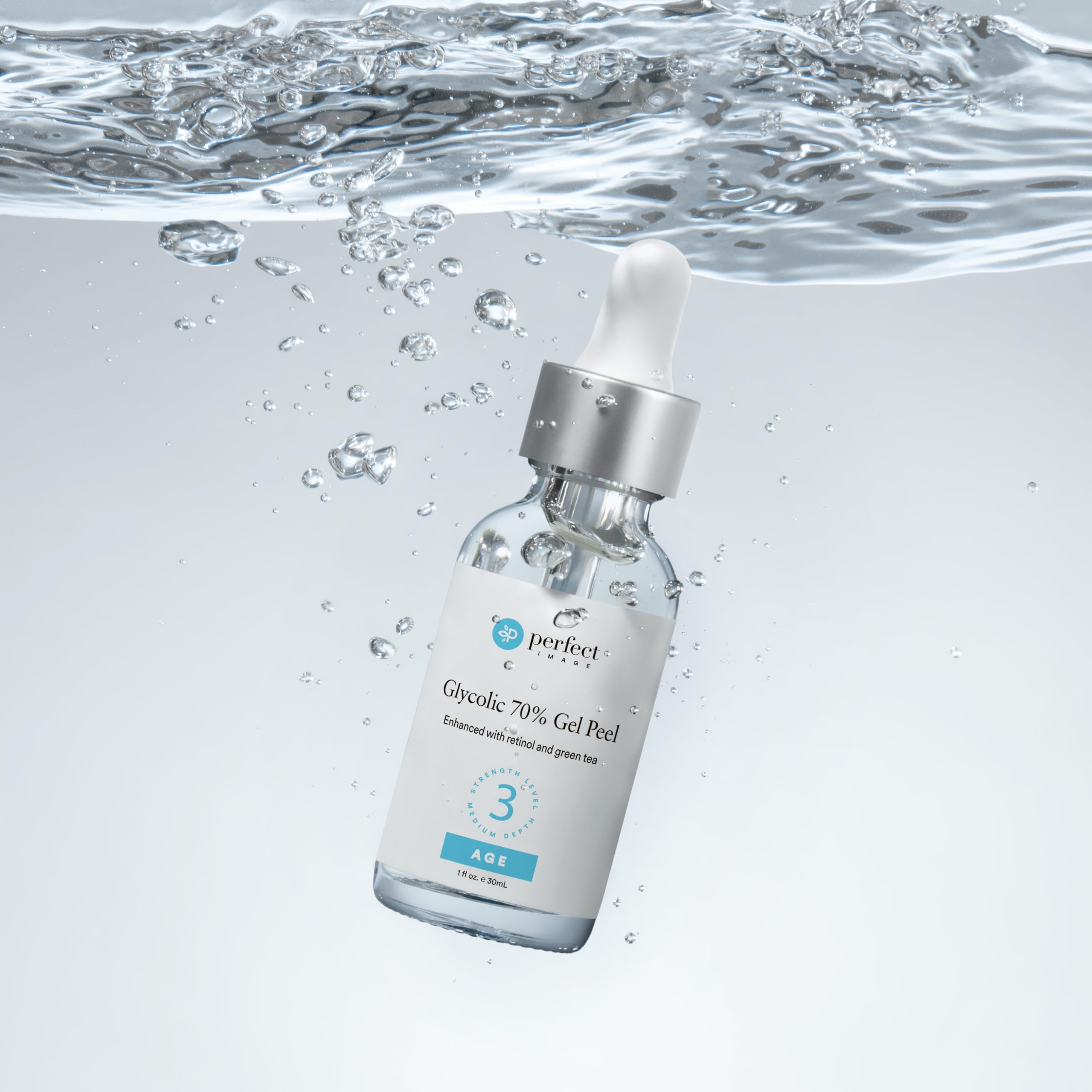 Perfect Image gel tube held in hand showing actual product size and scale