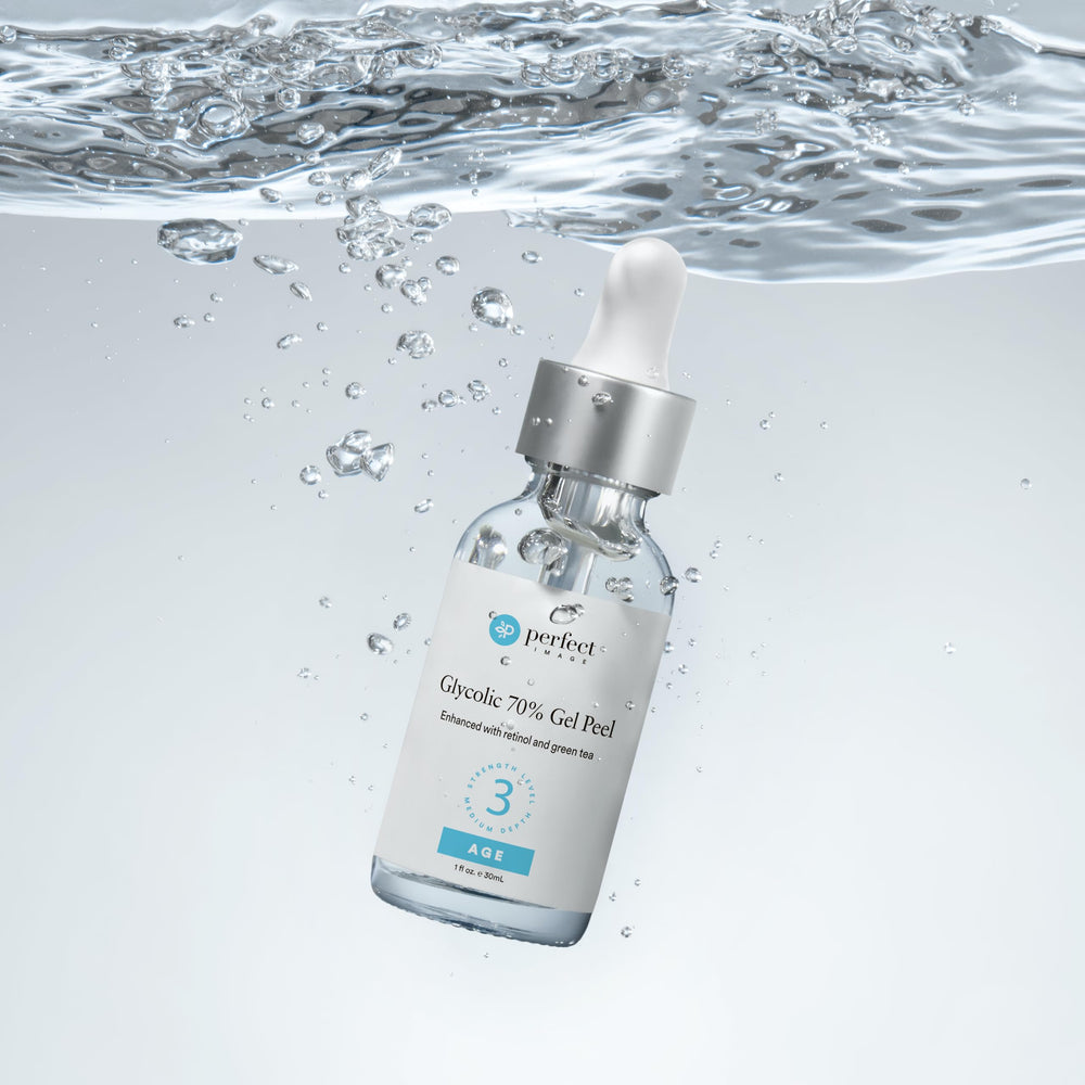 Perfect Image gel tube held in hand showing actual product size and scale