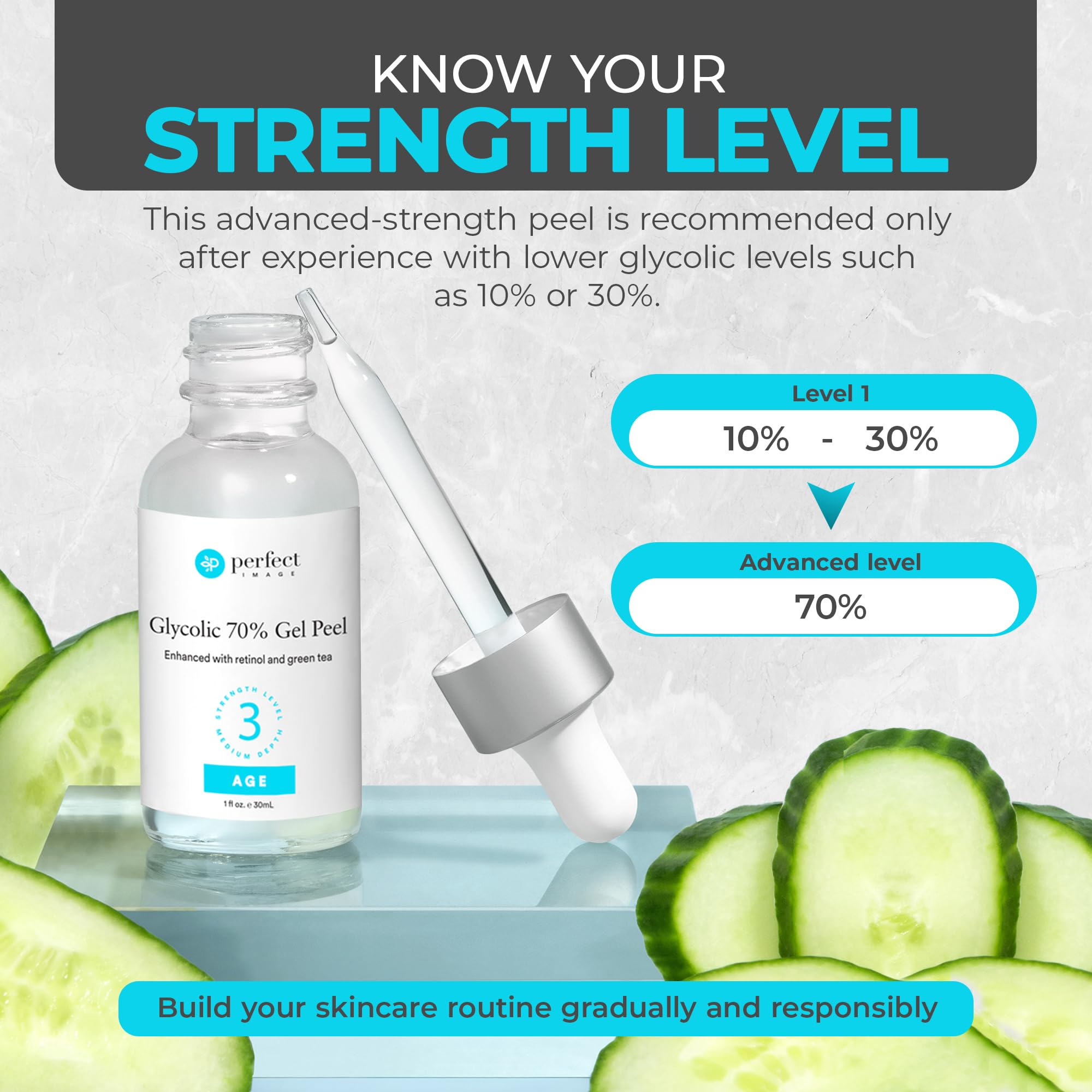 Perfect Image gel texture close-up illustrating smooth controlled application