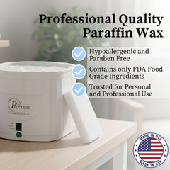 Performa melted wax in heater clear liquid for even heat distribution benefit