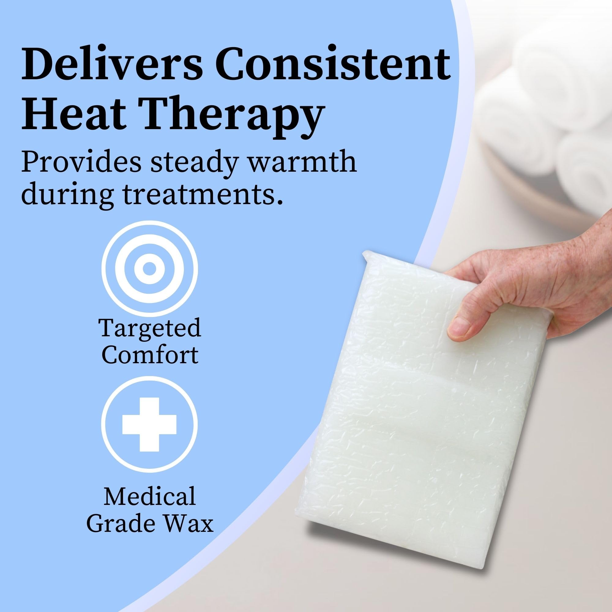 Performa wax in use with hand dip demonstrating warm moisturizing comfort