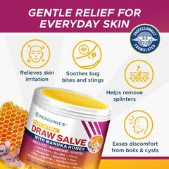 Pergenics applied to skin demonstrating protective balm and soothing feel