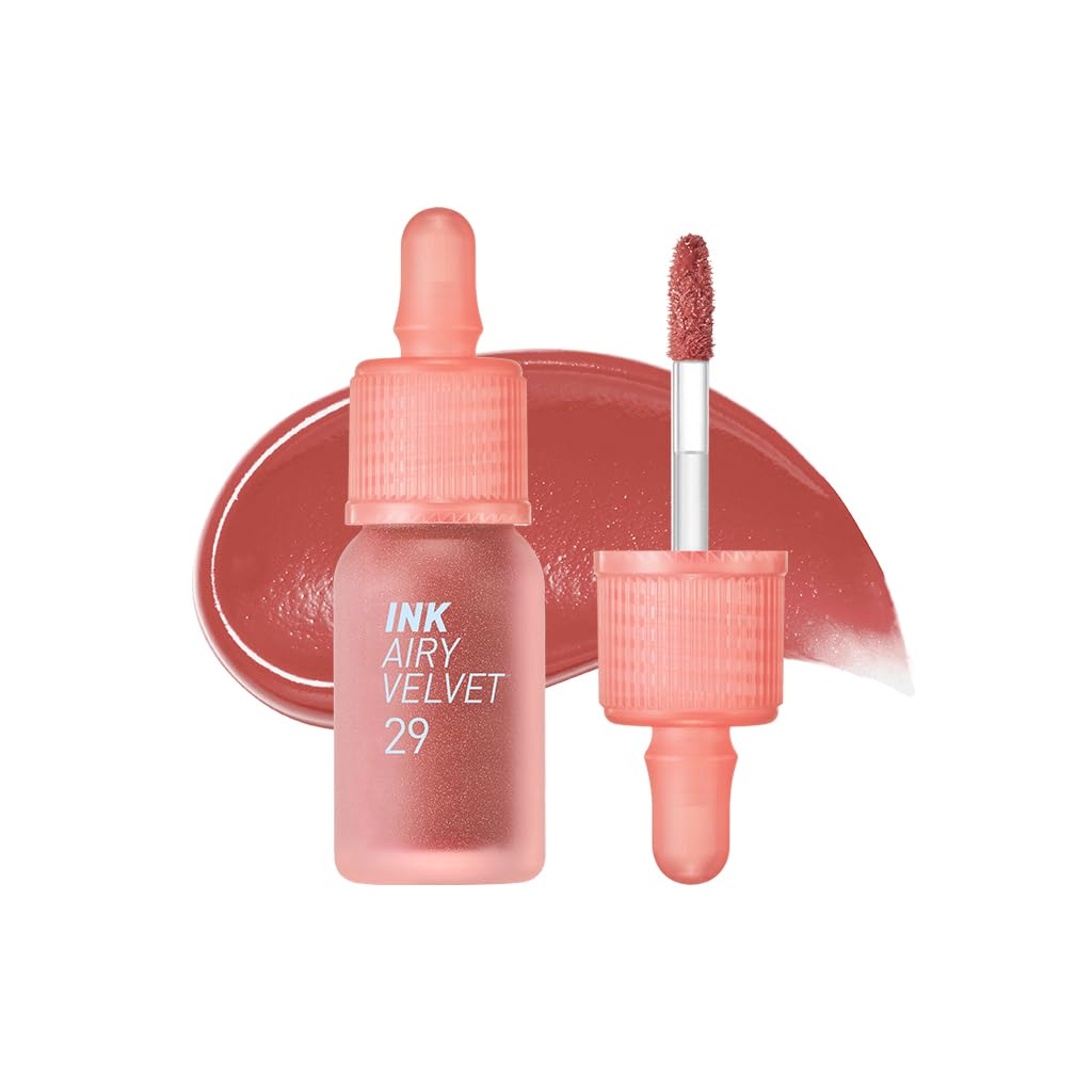Peripera Ink Airy Velvet front packaging showing shade 029 WHAT ARE YOU FIG? and benefits