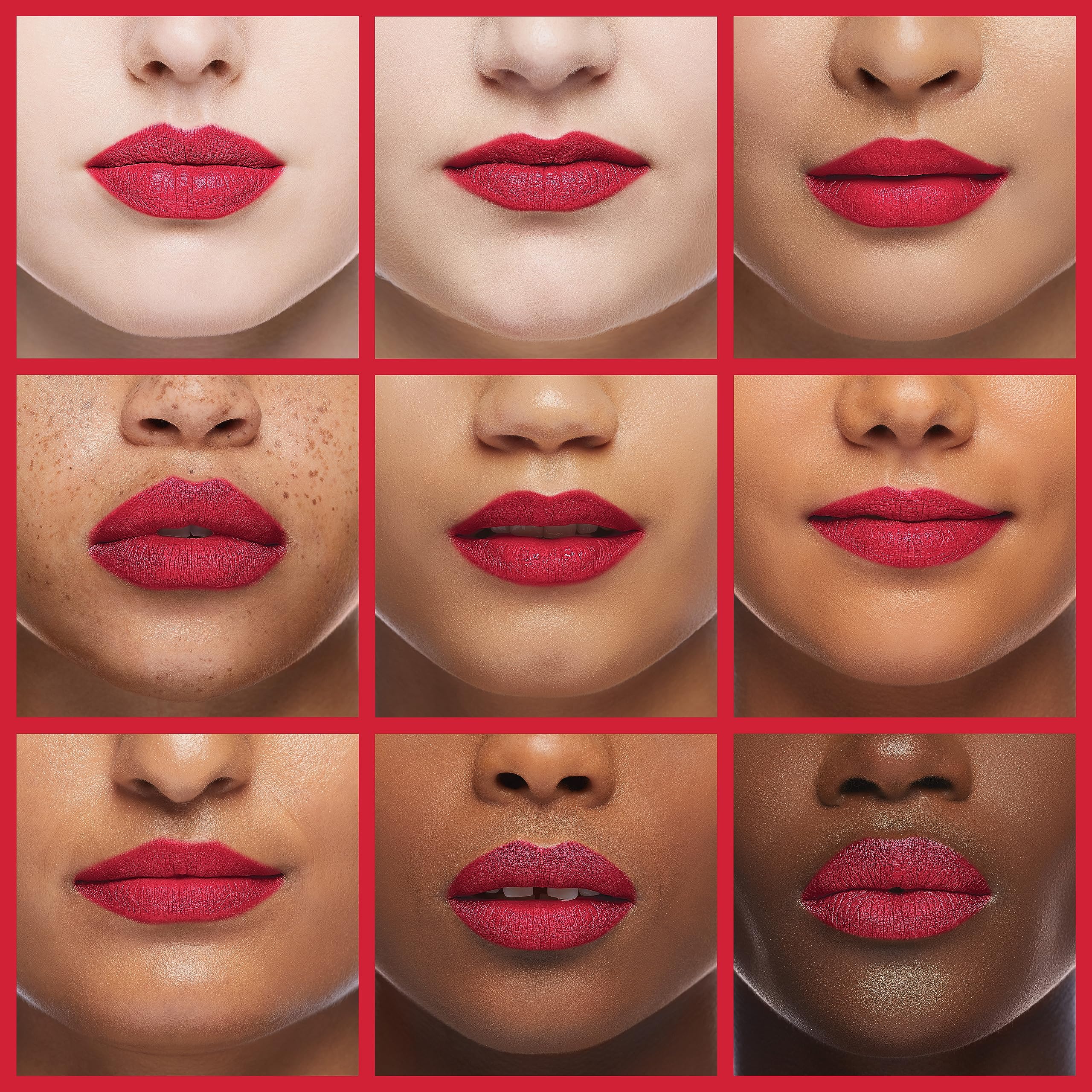 Peripera lip swatch on model demonstrating Wake Up Cherry vibrant, soft finish