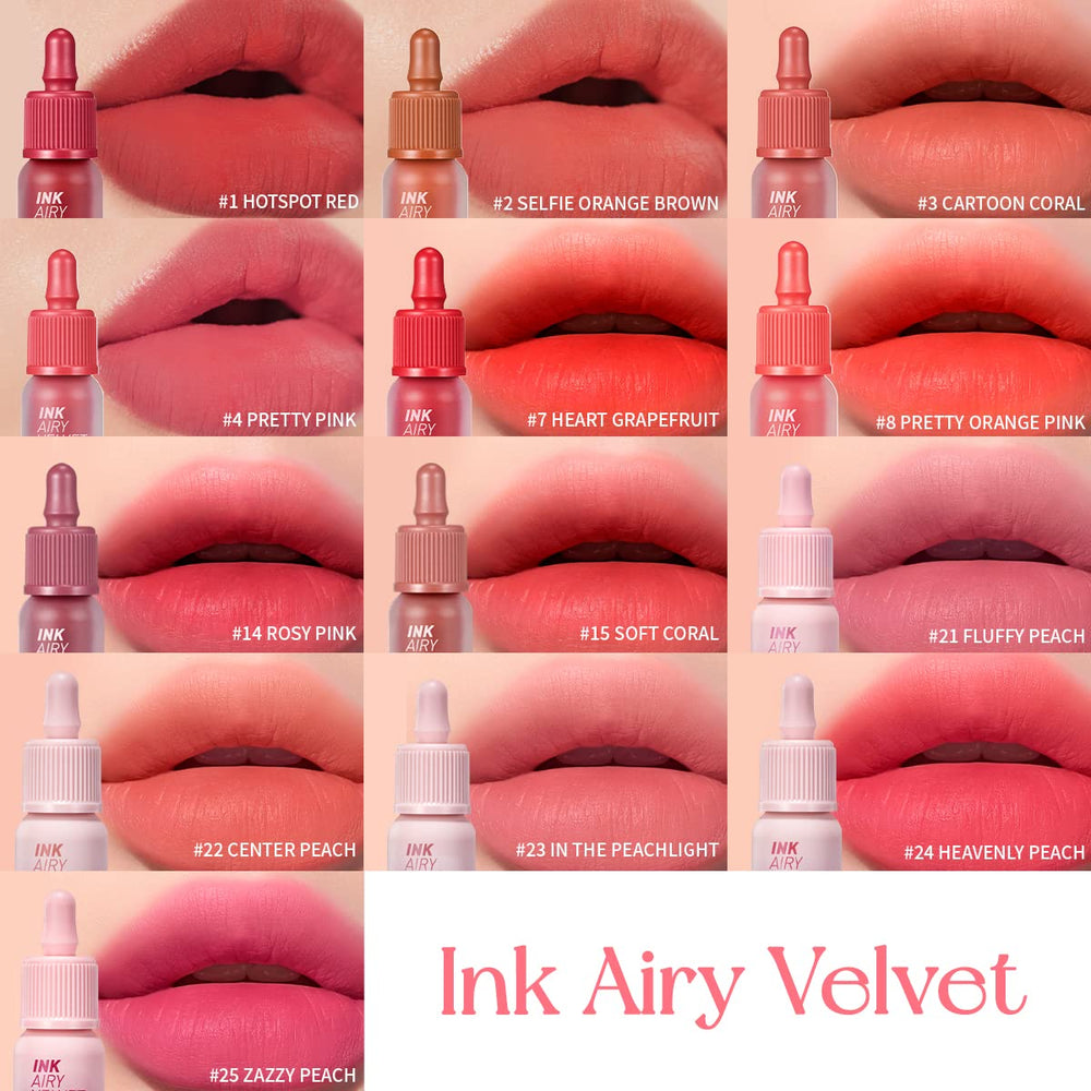 Peripera texture swipe on hand showing smooth, velvety pigment and blendability