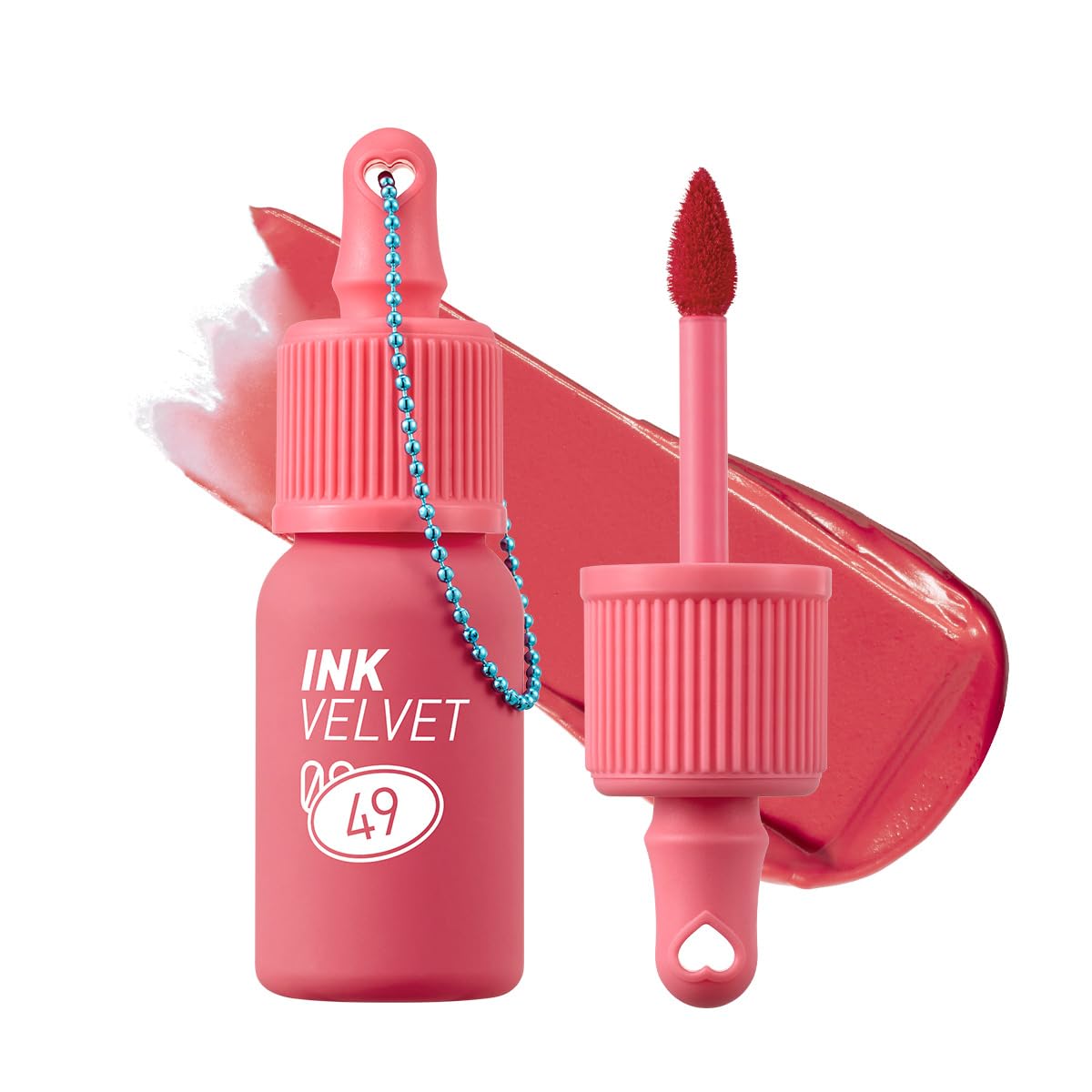 Peripera front packaging showing bright red shade and compact tube benefit
