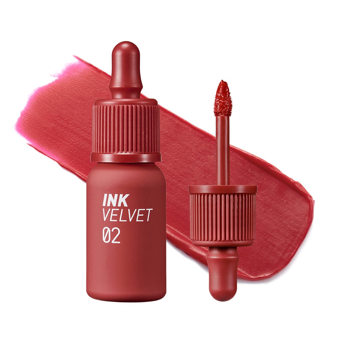 Peripera ink the velvet front packaging showing product and shade for clear choice