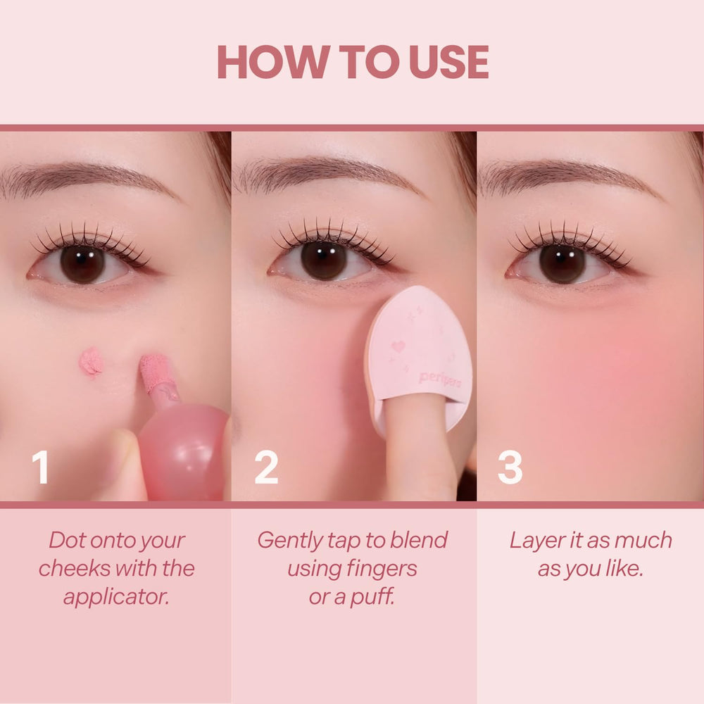 Peripera packaging label detail highlighting product name and benefits