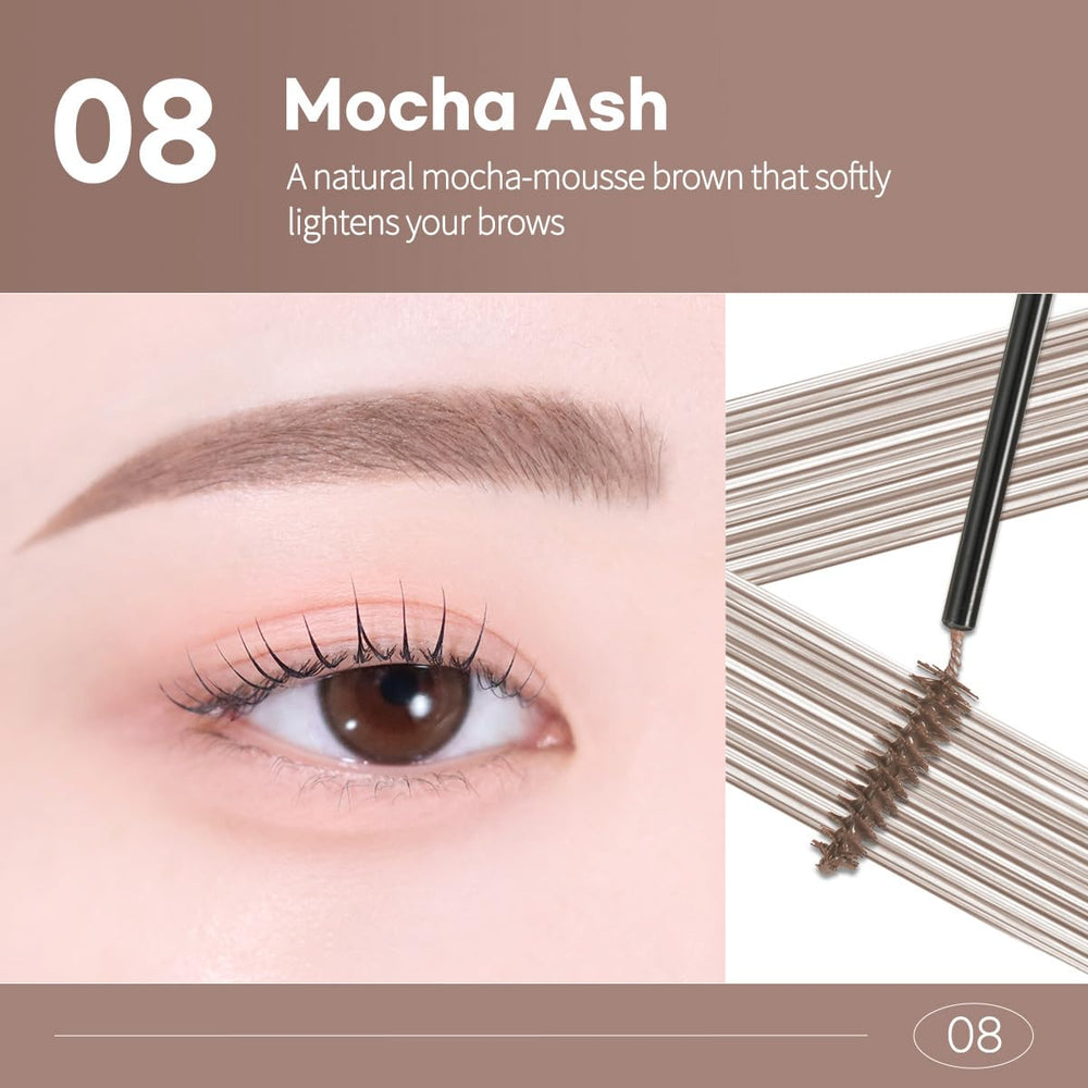 Peripera Speedy Skinny Brow in a makeup bag lifestyle shot for quick everyday grooming