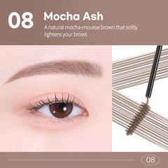 Peripera Speedy Skinny Brow in a makeup bag lifestyle shot for quick everyday grooming