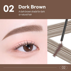 Peripera Speedy Skinny Brow in a makeup bag lifestyle shot showing quick daily convenience