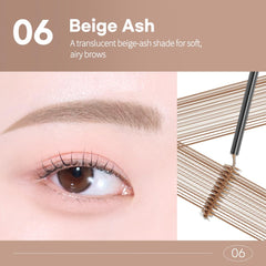 Peripera on vanity with makeup tools showing quick daily styling benefit