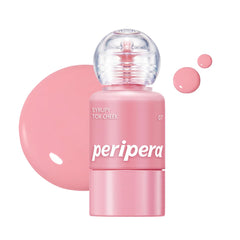 Peripera front bottle showing Airy Pink shade and portable design benefit