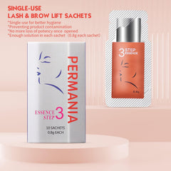 PERMANIA single 0.8 g sachet laid flat for precise dosing and easy use