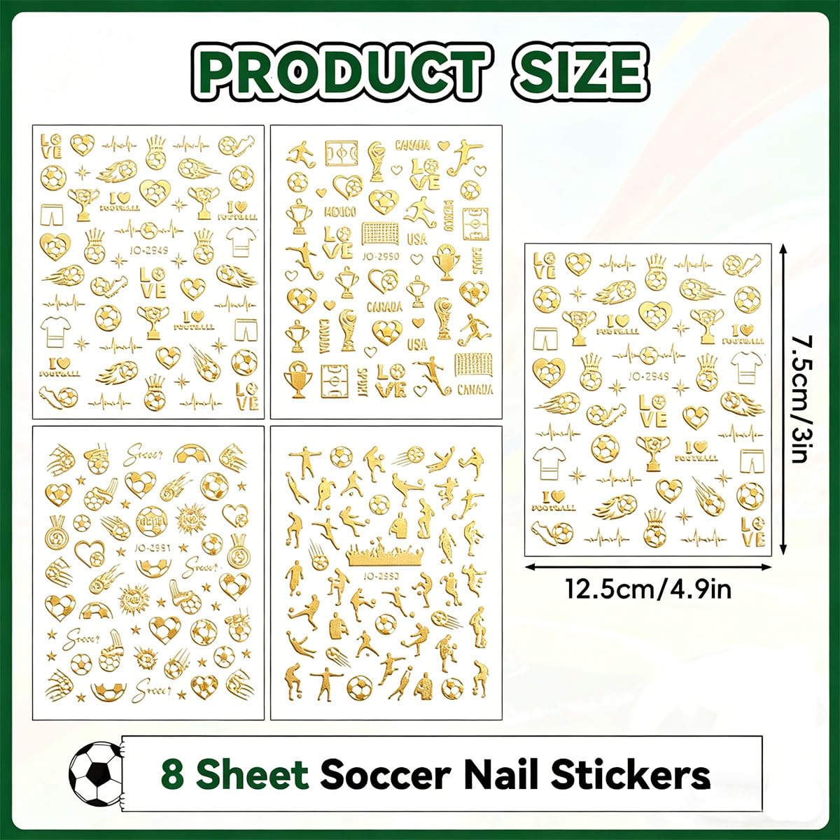 Permcoly sheet beside a finger to show sticker size and application ease