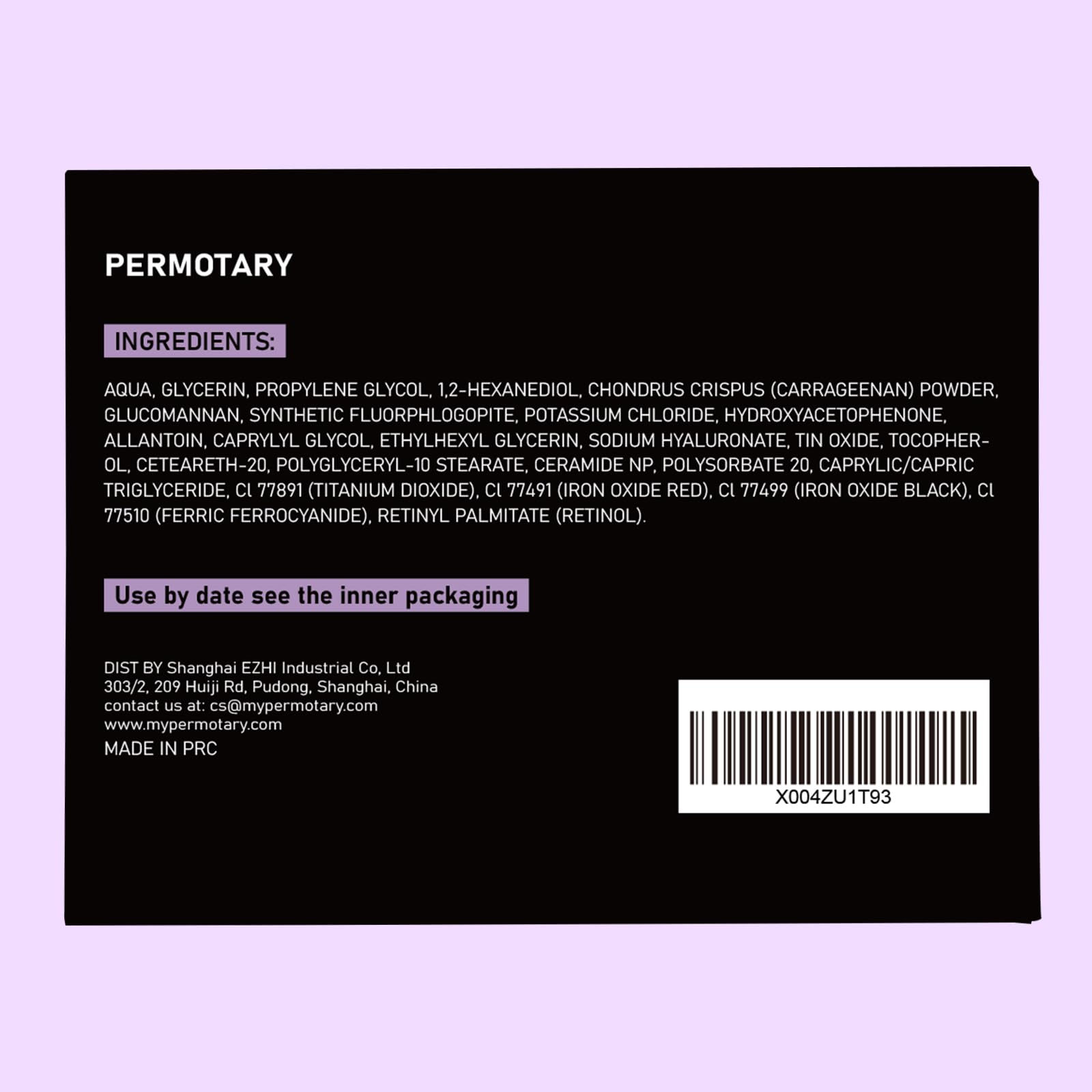 Permotary 30 pairs box open showing full month supply convenience