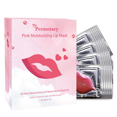 Permotary front packaging showing 30 collagen lip masks and quick hydration
