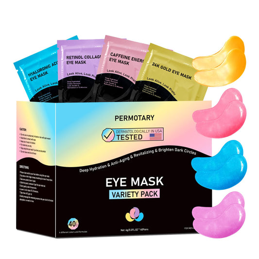 Permotary front packaging showing 40 pairs and four color variants benefiting travel convenience