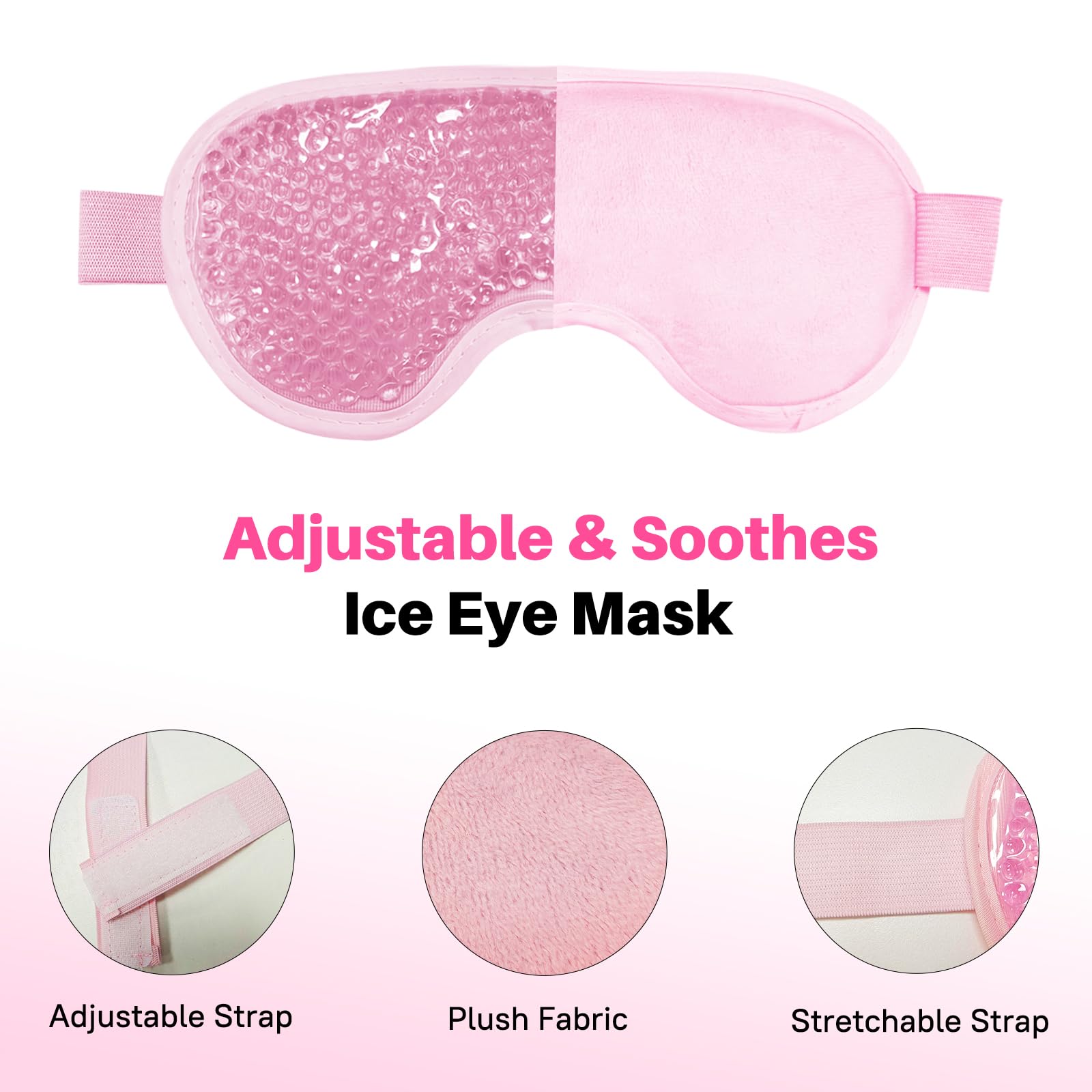 Permotary mask stored flat in refrigerator for cooling readiness