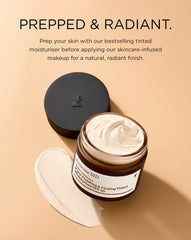 Perricone MD swatch on hand demonstrating warm luminous tint and coverage