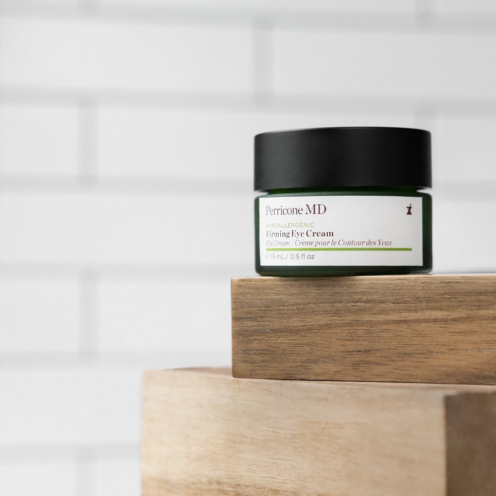 Perricone MD applied under eye illustrating smoothing and firming benefit