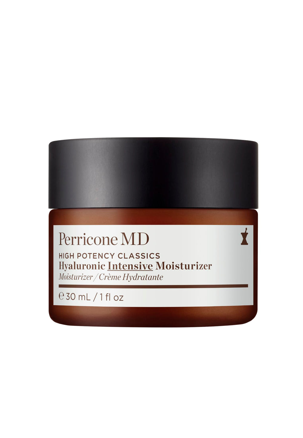 Perricone MD front packaging showing bottle and label, communicates premium hydration