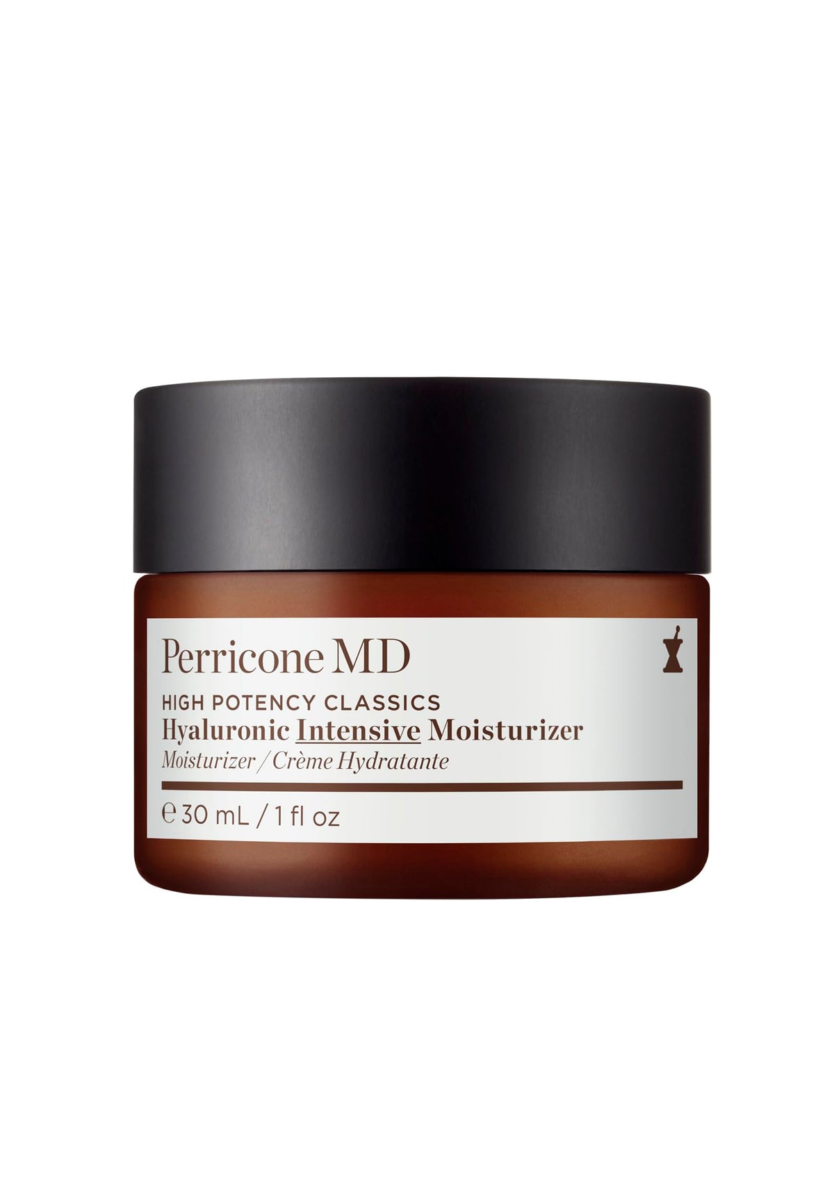Perricone MD front packaging showing bottle and label, communicates premium hydration