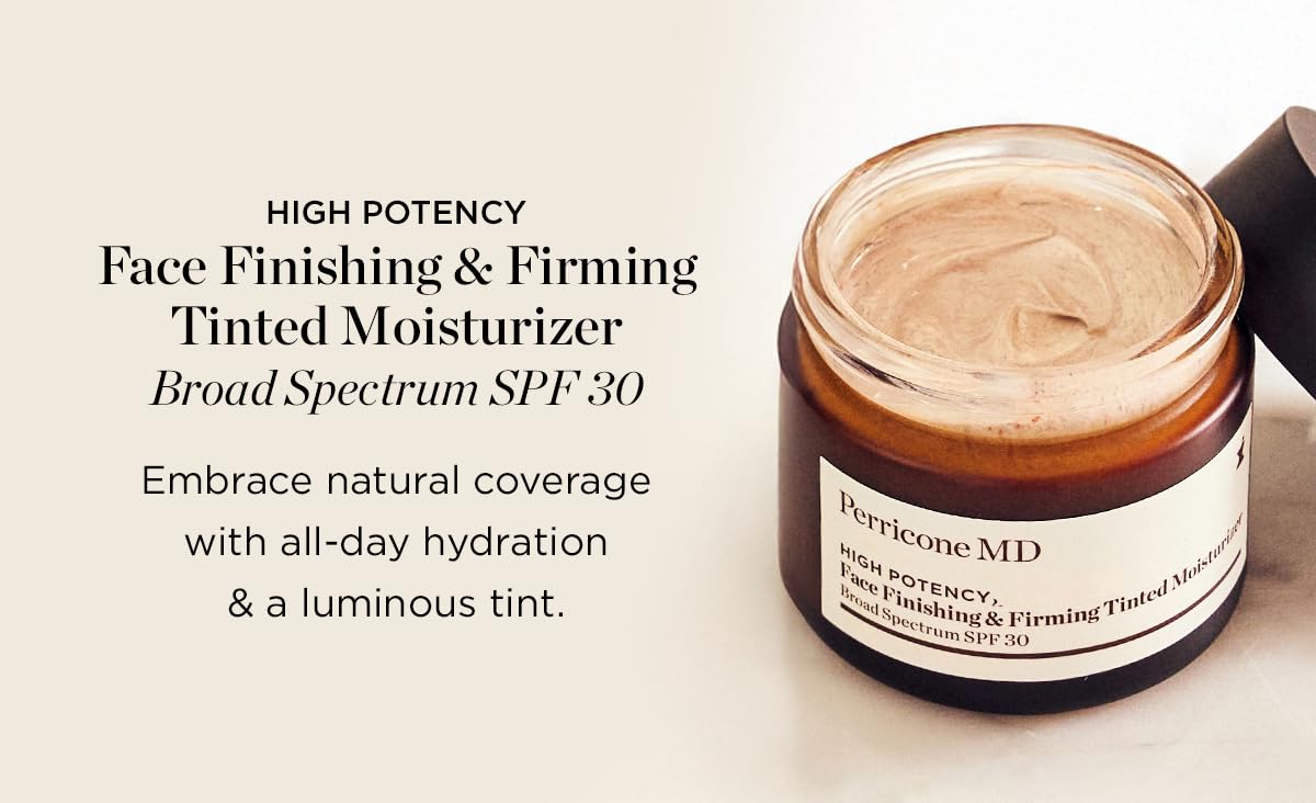 Perricone MD applied on face in lifestyle scene for natural finished look