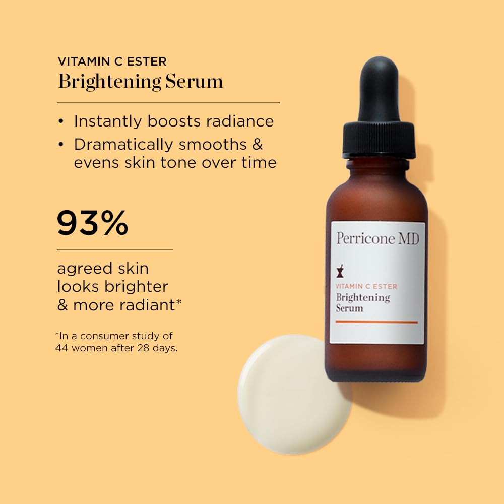 Perricone MD label close-up highlighting key ingredients and clarity benefit